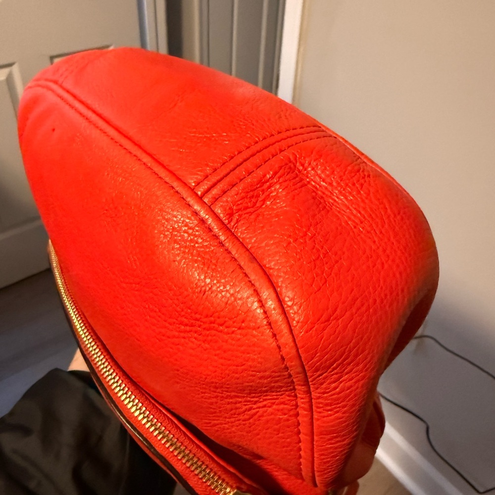 Michael Kors Red Leather Shoulder Bag - Picture 6 of 9